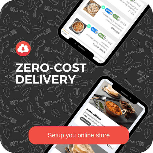 Online Ordering System with zero cost delivery